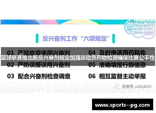 篮球联赛推出新反兴奋剂规定加强运动员药物检测确保比赛公平性